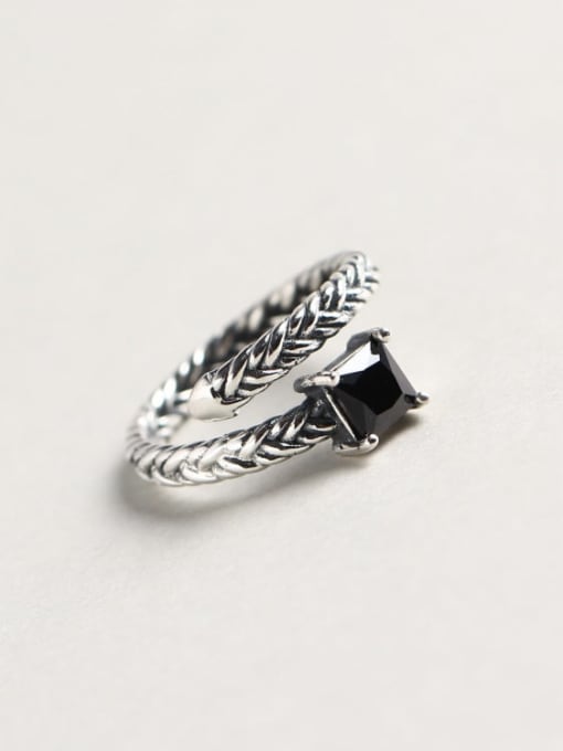 Braided ring sterling silver
