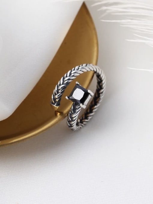 Braided ring sterling silver